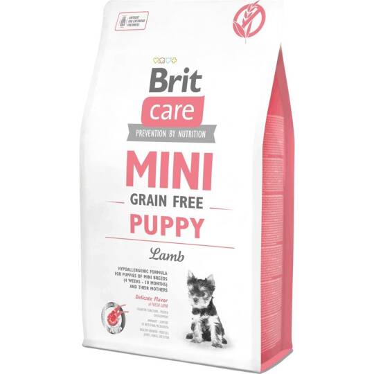 Brit Care Tahılsız Mini Kuzulu Yavru Köpek Maması 2 kg Hipoalerjenik İçerik ile Sağlıklı Büyüme