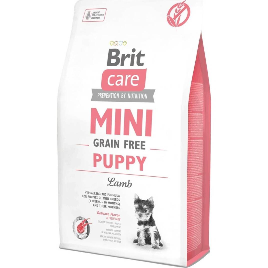 Brit Care Tahılsız Mini Kuzulu Yavru Köpek Maması 2 kg Hipoalerjenik İçerik ile Sağlıklı Büyüme - 1