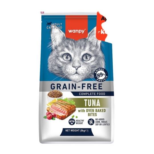 Wanpy Tahılsız Ton Balıklı 8 kg Yetişkin Kedi Maması